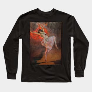 1910 Anna Pavlova by John Lavery Long Sleeve T-Shirt